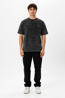 Camiseta Oversized Burn Básica | Preto Mármore